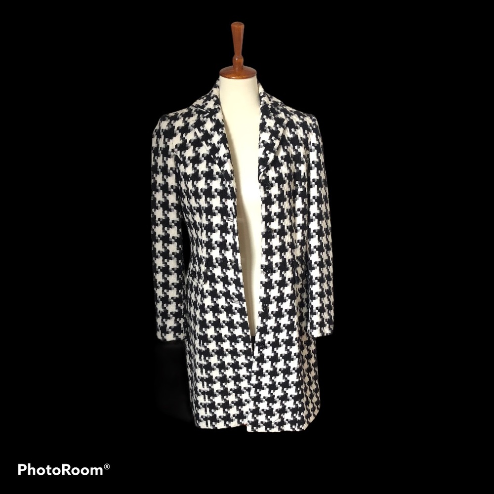 Worthington Long Suit Jacket Houndstooth